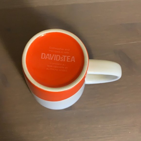 David’s Tea Orange and Cream Ceramic Mug - Picture 7 of 7